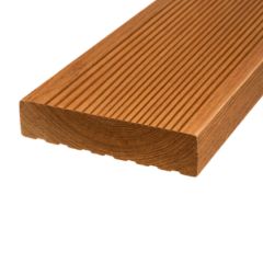 Bildknopf: Bangkirai KD Terrassendiele Profilmaß: 35x145 mm Kombiprofil A grob/fein