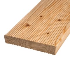 Bildknopf: Sibirische Lärche Terrassendiele Profilmaß: 27x142 mm  geriffelt