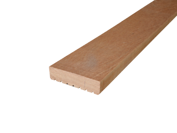 Artikel: Bangkirai KD Terrassendiele Profilmaß: 45x145 mm Kombiprofil A fein/grob