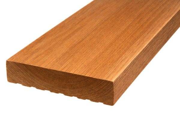 Artikel: Bangkirai KD Terrassendiele Profilmaß: 45x145 mm Kombiprofil A fein/grob