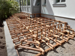 Unterkonstruktion gebaut