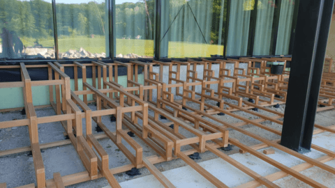 Vorher: Fläche vor dem Terrassenbau