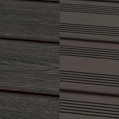 Bildknopf: WPC Deck VIVA Massiv 3D/franz., Dunkelgrau Profilmaß: 22x143 mm