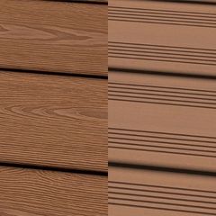 Bildknopf: WPC Deck VIVA Massiv 3D/franz., Hellbraun Profilmaß: 22x143 mm