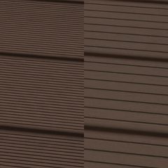 Bildknopf: WPC Deck VIVA Massiv Gerillt/Genutet, Dunkelbraun Profilmaß: 22x143 mm