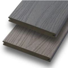 Bildknopf: WPC Deck VIVA ummantelt Granit/Schiefergrau Profilmaß: 20x143 mm