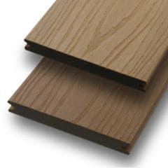 Bildknopf: WPC Deck VIVA ummantelt Honig-/Karamelbraun Profilmaß: 20x143 mm
