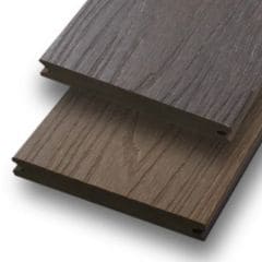 Bildknopf: WPC Deck VIVA ummantelt Tabak/Mokka Profilmaß: 20x143 mm