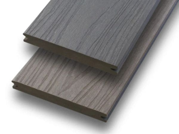 Artikel: WPC Deck VIVA ummantelt Zement/Eisengrau Profilmaß: 20x143 mm