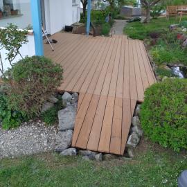 Skandinavische Thermokiefer Terrasse in Albstadt